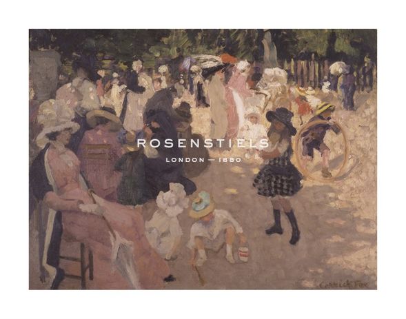 Ethel Carrick Fox Hand Numbered Limited Edition Print on Paper :"Luxembourg Gardens"