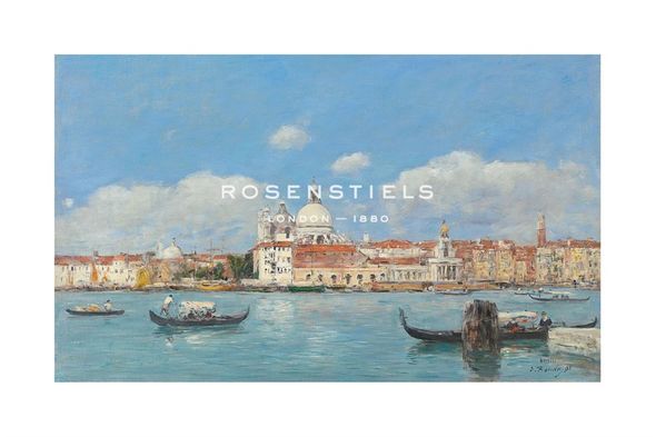 Eugene Boudin Hand Numbered Limited Edition Print on Paper :"Venise, la Salute, la Douane et le Debut du Grand Canal"