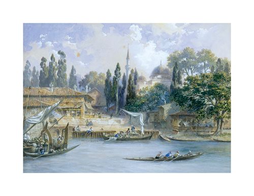 Eugene Flandin Hand Numbered Limited Edition Print on Paper :"Constantinople"