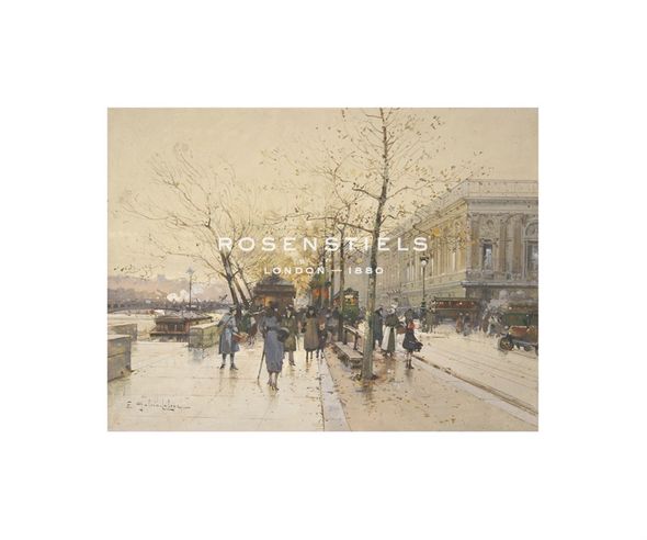 Eugene Galien Laloue Hand Numbered Limited Edition Print on Paper :"Les Quais Du Louvre"