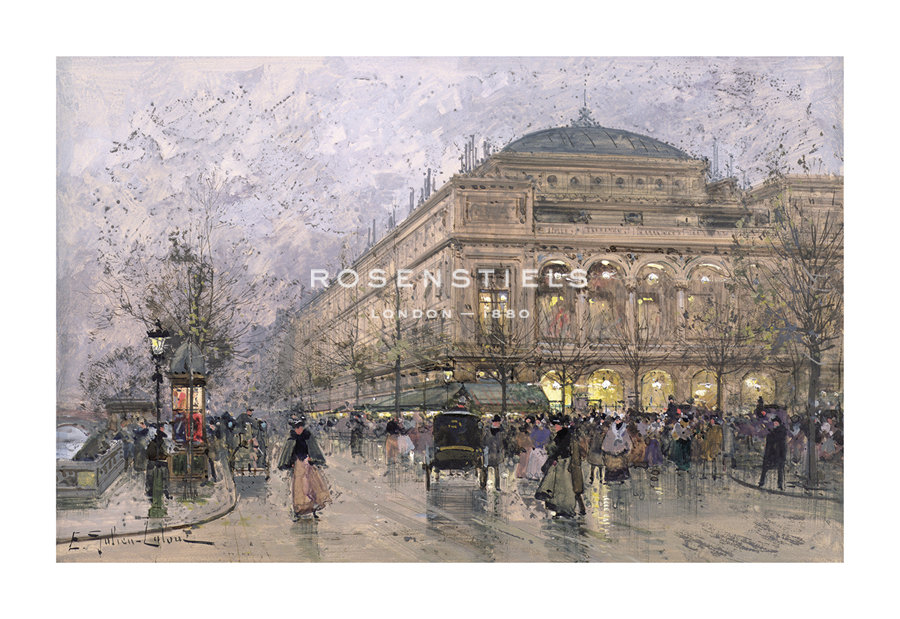 Eugene Galien Laloue Hand Numbered Limited Edition Print on Paper :"Parisian Street Scene"