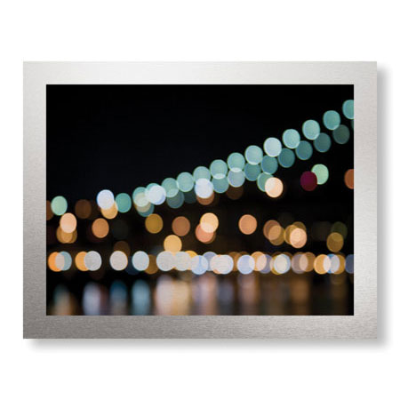 Eva Mueller Limited Edition Ready to Hang Giclee on Brushed Aluminum: "Brooklyn Bridge No 7"