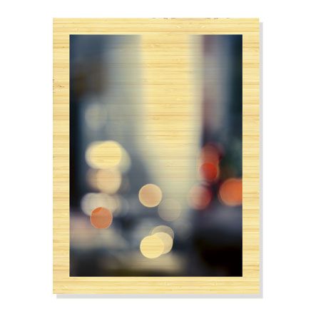 Eva Mueller Limited Edition Ready to Hang Giclee on Sustainable Bamboo: "Cool Lights II"