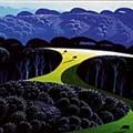 Eyvind Earle Artist Signed Limited Edition Serigraph on paper:"Yosemite"