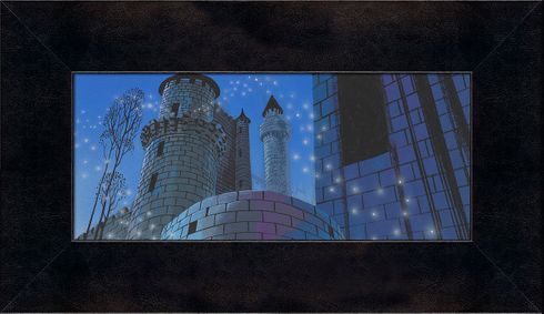 Eyvind Earle Disney Sleeping Beauty Framed Limited Edition Canvas:"Magic in the Castle"