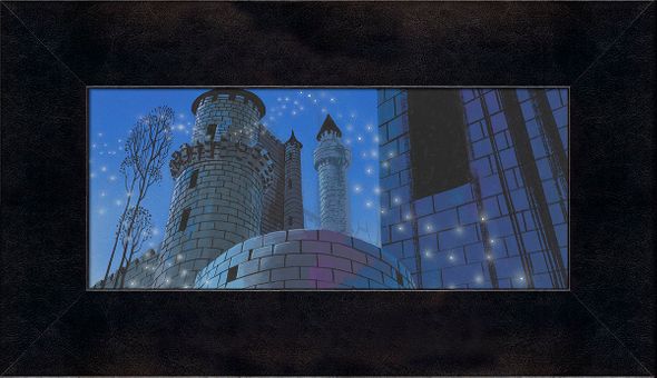 Eyvind Earle Disney Sleeping Beauty Framed Limited Edition Canvas:"Magic in the Castle"