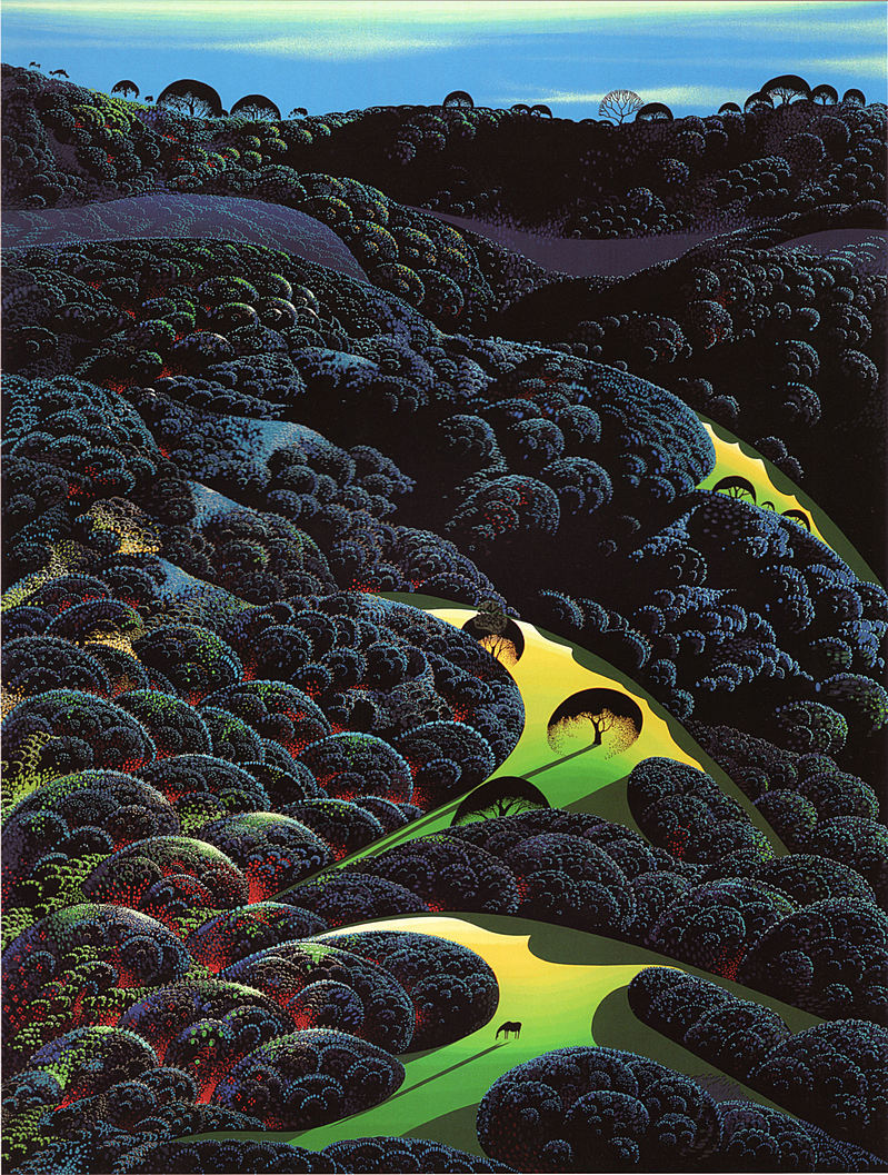 ス*カ様 【絵画】Eyvind Earle 風景画/アイベン・アール/サマー・デ Eyvind Earle Limited Edition, Serigraph on Paper: 