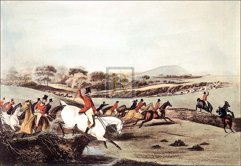 F.C. Turner Artist Hand Colored Copper Plate Printed Atelier Print:"Tipperary Glory"