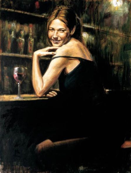 Fabian Perez Handsigned and Numbered Limited Edition Embellished Giclee on Canvas:"Naomi"