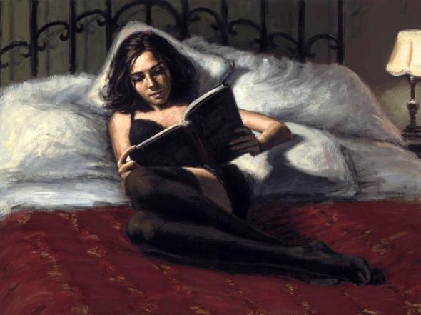 Fabian Perez Handsigned and Numbered Limited Edition Embellished Giclee on Canvas:"Princess Diaries II"