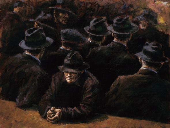 Fabian Perez Handsigned and Numbered Limited Edition Embellished Giclee on Canvas:"Untitled I"