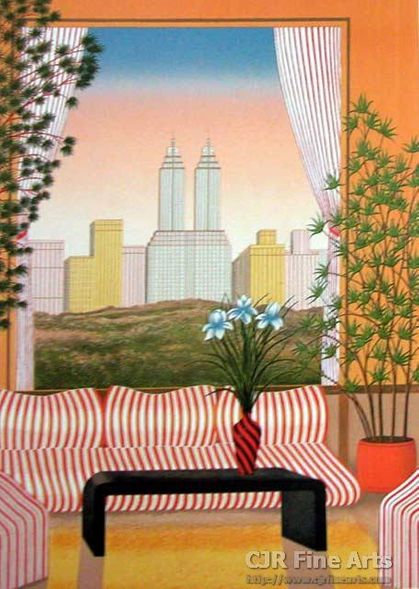 Fanch Ledan Hand Signed and Numbered Limited Edition Paper Lithograph:"Trois Iris"