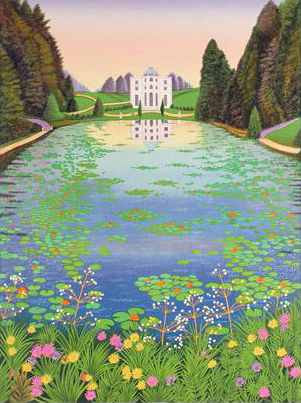 Fanch Ledan Limited Edition Artist Proof Lithograph on Paper: "Les Nenuphars de Bagatelle"