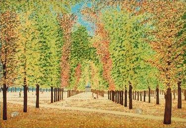 Fanch Ledan Limited Edition Artist Proof Lithograph on Paper: "Square du Vert Galant"