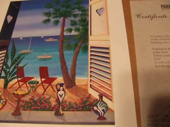 Fanch Ledan Limited Edition Print: "Volets Caraibes"