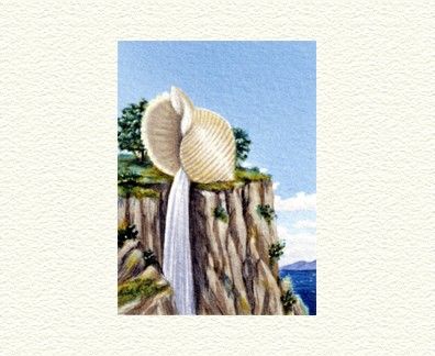Fanny Brennan Limited Edition Hand-Crafted Lithograph: " Cliff Hanger "
