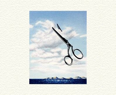Fanny Brennan Limited Edition Hand-Crafted Lithograph: " Cutting Clouds "