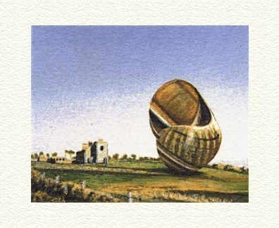 Fanny Brennan Limited Edition Hand-Crafted Lithograph: " Irish Landscape "