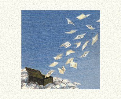 Fanny Brennan Limited Edition Hand-Crafted Lithograph: " Love Letters "