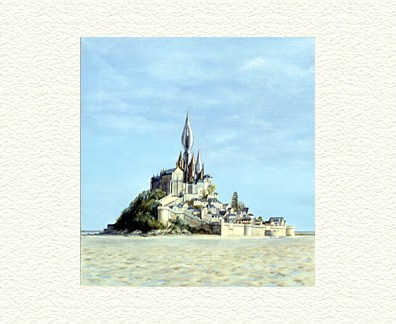 Fanny Brennan Limited Edition Hand-Crafted Lithograph: " Mont St. Michel "
