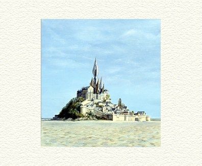 Fanny Brennan Limited Edition Hand-Crafted Lithograph: " Mont St. Michel "