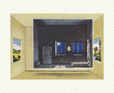 Fanny Brennan Limited Edition Hand-Crafted Lithograph: " Night Room "