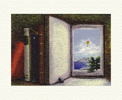 Fanny Brennan Limited Edition Hand-Crafted Lithograph: " Open Book "