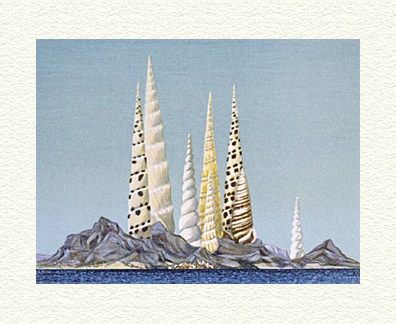 Fanny Brennan Limited Edition Hand-Crafted Lithograph: " Shell City "