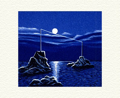 Fanny Brennan Limited Edition Hand-Crafted Lithograph: " Tight Rope "