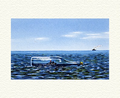 Fanny Brennan Limited Edition Hand-Crafted Lithograph: " Tugboat Afloat "