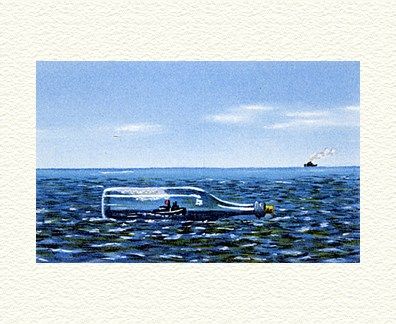 Fanny Brennan Limited Edition Hand-Crafted Lithograph: " Tugboat Afloat "