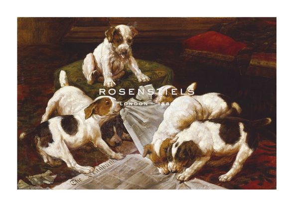 Fanny Moody Hand Numbered Limited Edition Print on Paper :"Reading The Papers"