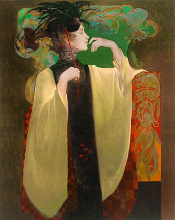 Felix Mas Handsigned and Numbered Limited Edition Serigraph on Canvas:"Carnaval"