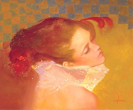 Felix Mas Handsigned and Numbered Limited Edition Serigraph on Canvas:"Transparencias"