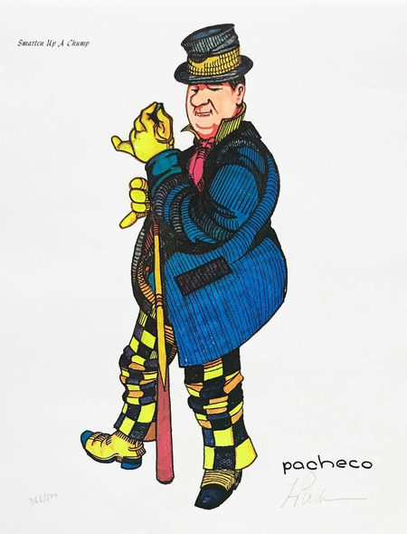 Ferdie Pacheco Artist Hand Signed Limited Edition Print: "SMARTEN UP A CHUMP"