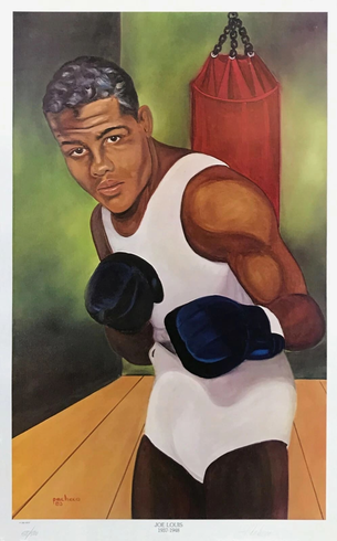Ferdie Pacheco Artist Signed Limited Edition of 500 Offset Lithograph on Paper: "JOE LOUIS" Ferdie Pacheco Artist Signed Limited Edition of 500 Offset Lithograph on Paper: "JOE LOUIS"