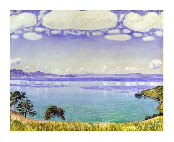 Ferdinand Hodler Fine Art Open Edition Gicl&eacute;e:"Leman Lake seen from Chexbre"
