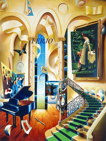 Ferjo Artist Signed Limited Edition Canvas Giclee: "ART FOREVER" Ferjo Artist Signed Limited Edition Canvas Giclee: "ART FOREVER"