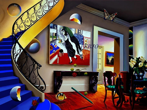 Ferjo Artist Signed Limited Edition Canvas Giclee: "DESIRE" Ferjo Artist Signed Limited Edition Canvas Giclee: "DESIRE"
