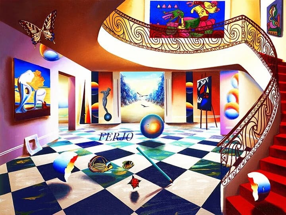 Ferjo Artist Signed Limited Edition Canvas Giclee: "ESCAPE"