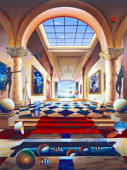 Ferjo Artist Signed Limited Edition Canvas Giclee: "HALL OF FAME"