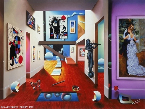Ferjo Artist Signed Limited Edition Canvas Giclee: "HOMAGE TO THE MASTERS" Ferjo Artist Signed Limited Edition Canvas Giclee: "HOMAGE TO THE MASTERS"