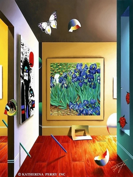 Ferjo  Artist Signed Limited Edition Canvas Giclee: "HOMAGE TO VAN GOGH"