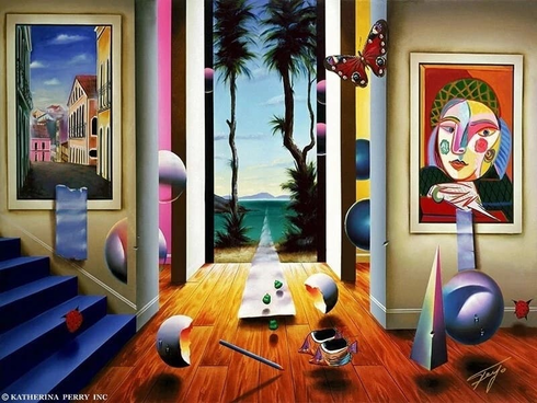 Ferjo Artist Signed Limited Edition Canvas Giclee: "JOURNEY TO PARADISE" Ferjo Artist Signed Limited Edition Canvas Giclee: "JOURNEY TO PARADISE"