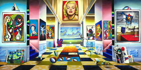 Ferjo Artist Signed Limited Edition Canvas Giclee: "MONROE GALLERY" Ferjo Artist Signed Limited Edition Canvas Giclee: "MONROE GALLERY"