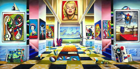 Ferjo Artist Signed Limited Edition Canvas Giclee: "MONROE GALLERY"