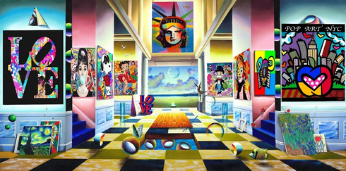 Ferjo Artist Signed Limited Edition Canvas Giclee: "POPART GALLERY" Ferjo Artist Signed Limited Edition Canvas Giclee: "POPART GALLERY"