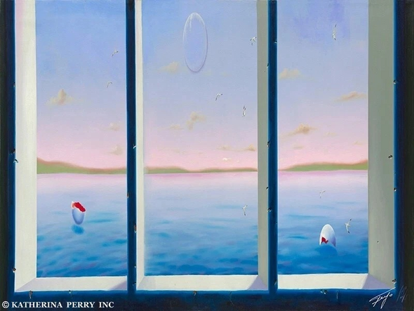 Ferjo  Artist Signed Limited Edition Canvas Giclee: "SEASCAPE"