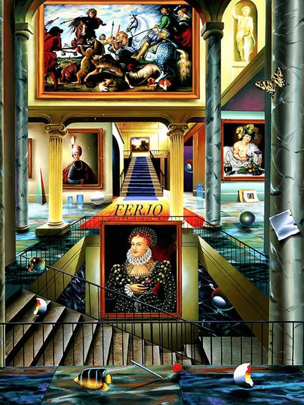 Ferjo  Artist Signed Limited Edition Canvas Giclee: "THE BEGINNING MIDDLE"