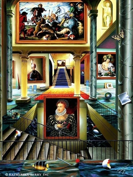 Ferjo Artist Signed Limited Edition Canvas Giclee: "THE BEGINNING MIDDLE"